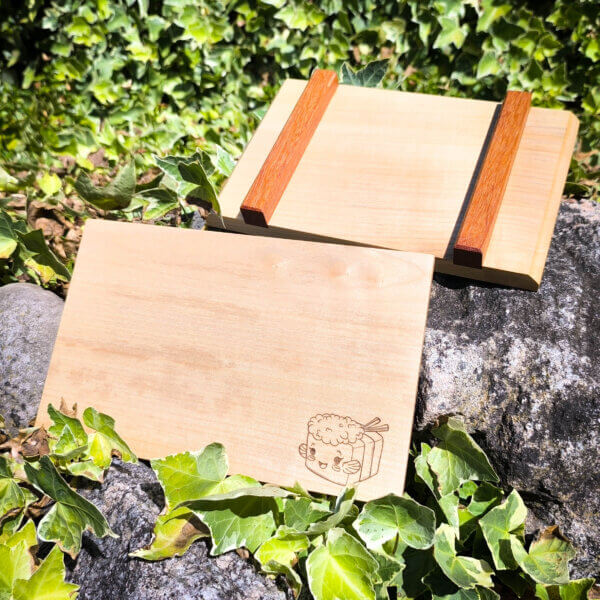 Sushi-Boards aus Ahorn und Doussié (Set à 2 Stk.) – Bild 2
