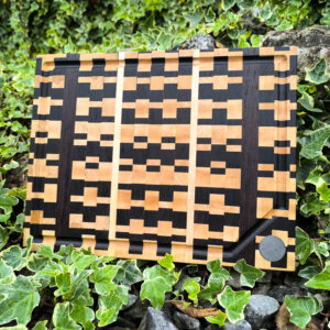 Hirnholz Schneidebrett aus Ahorn und Wenge